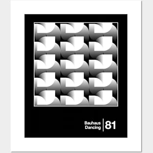 Bauhaus - Dancing / Minimalist Style Graphic Artwork Design Posters and Art